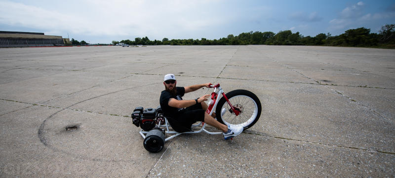 Illustration for article titled My Day on a Gas-Powered Drift Trike: Like Being a Kid Again, But Better